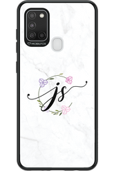 JS Monogram White - Samsung Galaxy A21 S