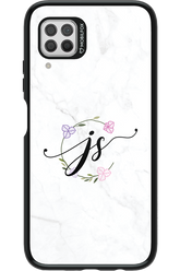 JS Monogram White - Huawei P40 Lite