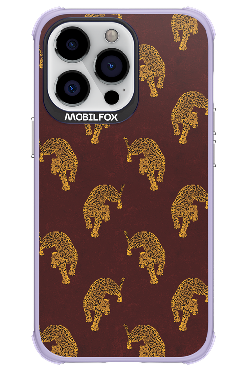 Burgundy Leopard Pattern - Apple iPhone 13 Pro