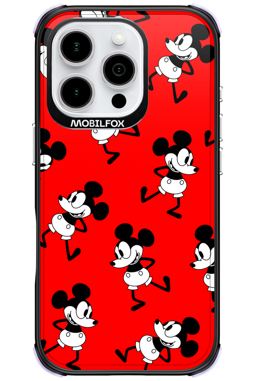 Iconic Mouse (red pattern) - Apple iPhone 16 Pro