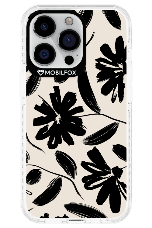 Monochrome Flowerss - Apple iPhone 13 Pro