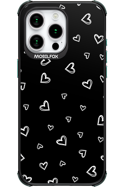 Monochrome Hearts 2.0 - Apple iPhone 15 Pro Max