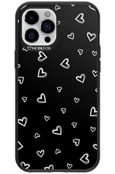 Monochrome Hearts 2.0 - Apple iPhone 12 Pro Max