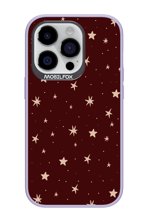 Burgundy Stars - Apple iPhone 14 Pro
