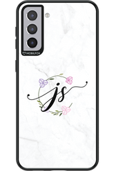 JS Monogram White - Samsung Galaxy S21+