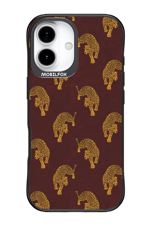 Burgundy Leopard Pattern - Apple iPhone 17