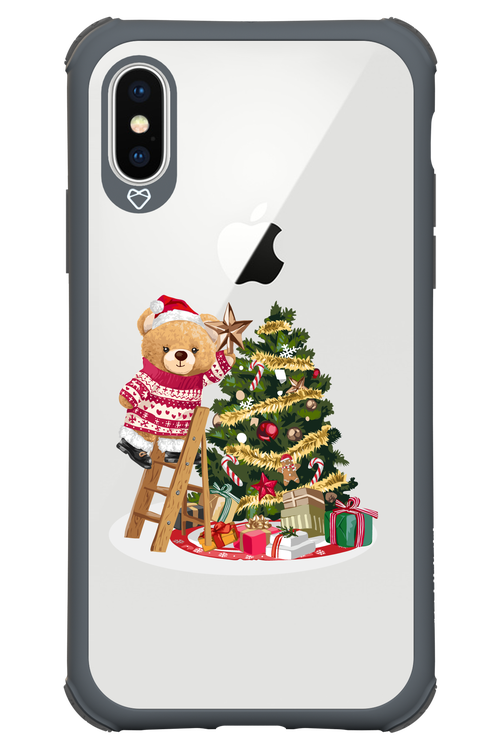 Christmas Bear (Transparent) - Apple iPhone X