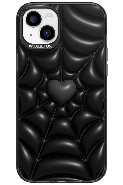 Black Spider Heart - Apple iPhone 15 Plus