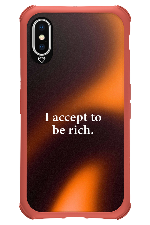I accept to be rich - Apple iPhone X