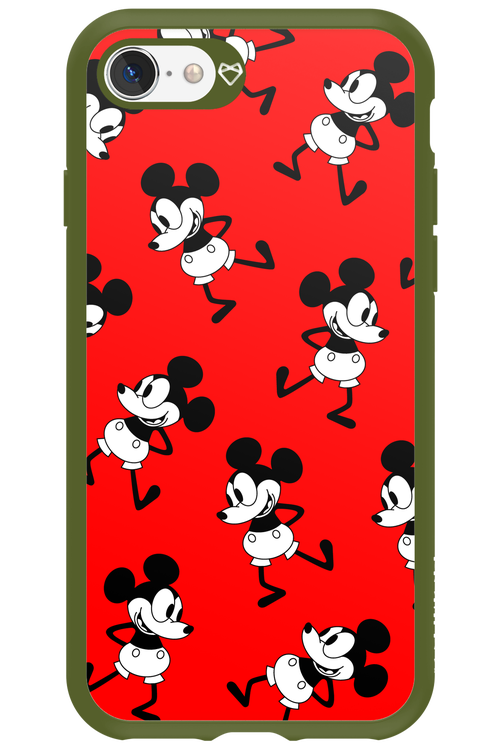 Iconic Mouse (red pattern) - Apple iPhone SE 2020