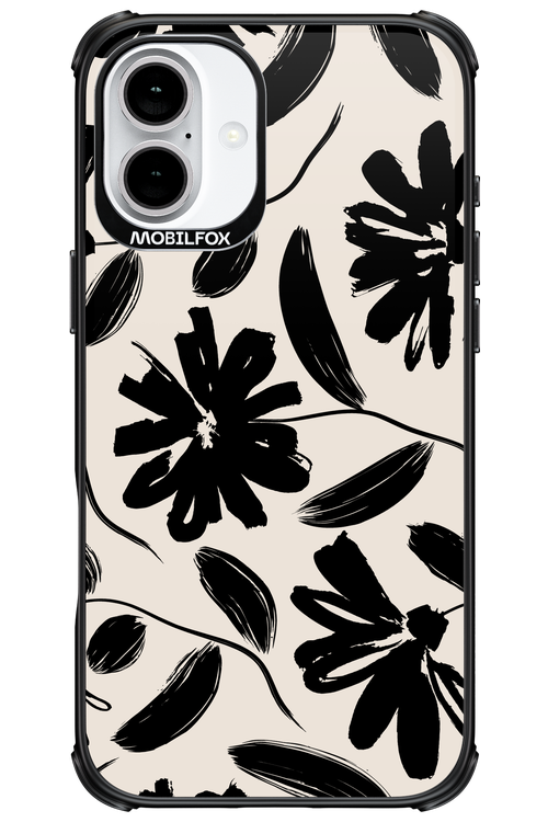 Monochrome Flowerss 2.0 - Apple iPhone 16 Plus