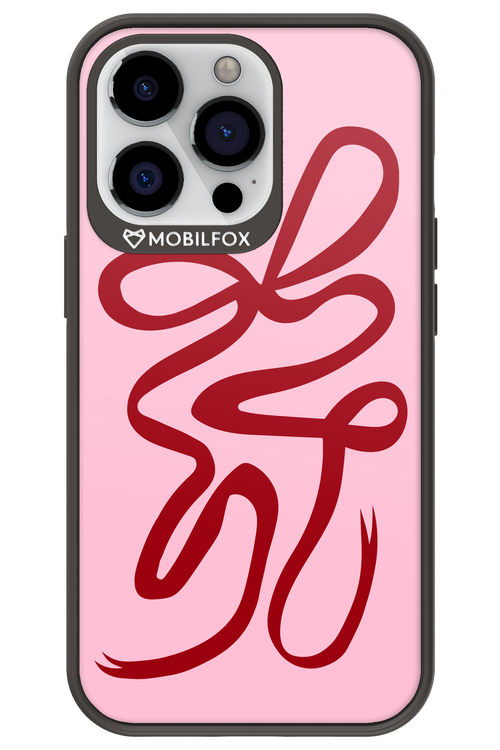Burgundy Bow - Apple iPhone 13 Pro
