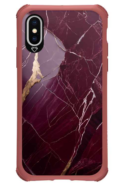 Burgundy Marble 2.0 - Apple iPhone X