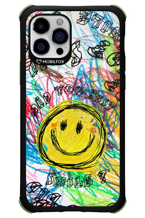 Crayon Smiley Colorful - Apple iPhone 12 Pro