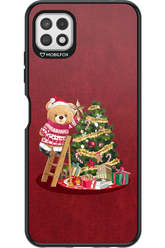 Christmas Bear (Burgundy) - Samsung Galaxy A22 5G