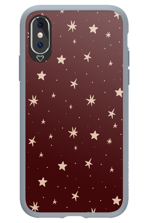 Burgundy Stars - Apple iPhone XS