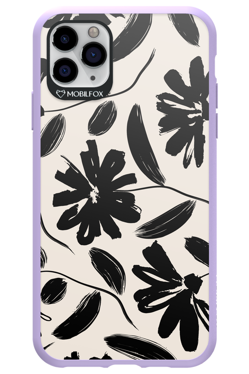 Monochrome Flowerss 2.0 - Apple iPhone 11 Pro Max