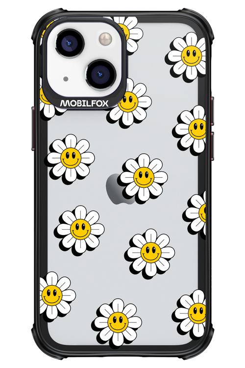 Smiley Flowers Transparent - Apple iPhone 13 Mini