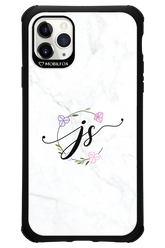 JS Monogram White - Apple iPhone 11 Pro Max