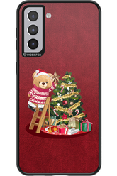 Christmas Bear (Burgundy) - Samsung Galaxy S21+