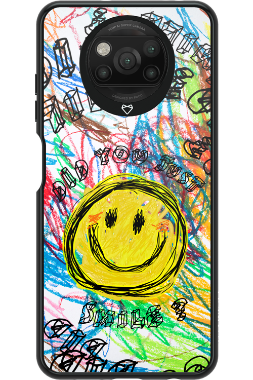 Crayon Smiley Colorful - Xiaomi Poco X3 NFC