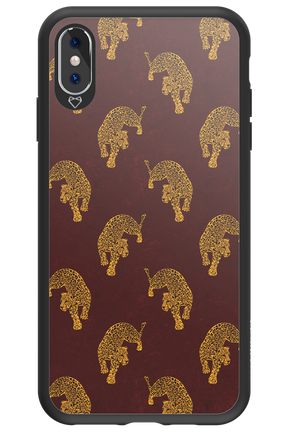 Burgundy Leopard Pattern - Apple iPhone XS Max