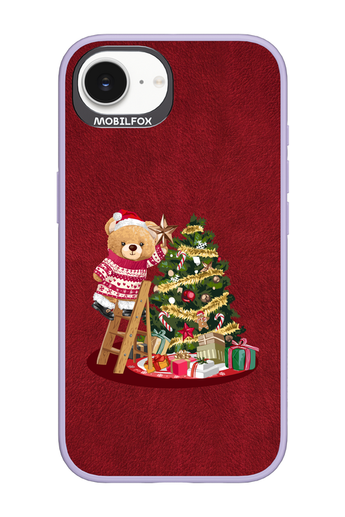 Christmas Bear (Burgundy) - Apple iPhone 16e