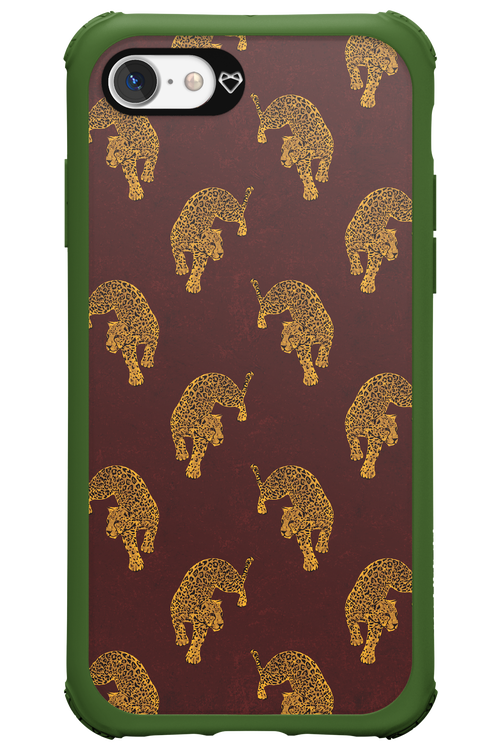Burgundy Leopard Pattern - Apple iPhone 7