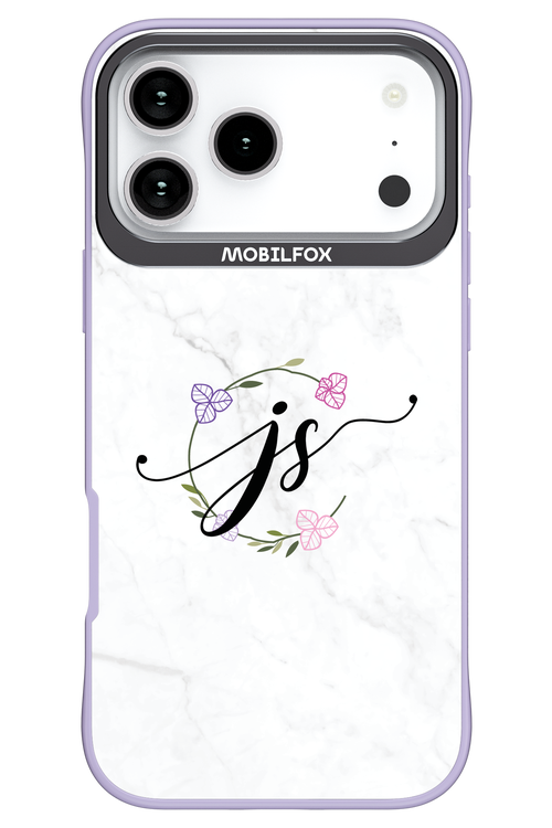 JS Monogram White - Apple iPhone 17 Pro Max