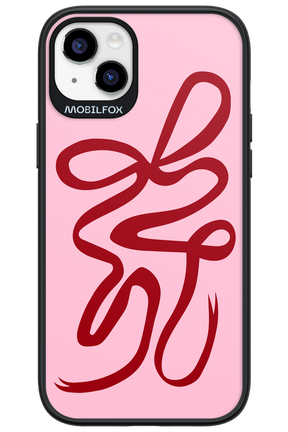 Burgundy Bow - Apple iPhone 14 Plus