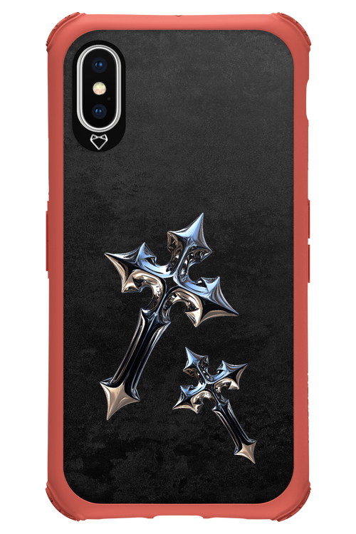 Chrome Crosses - Apple iPhone XS