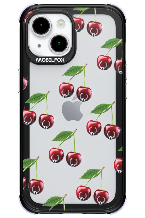 Spicy Cherries Transparent - Apple iPhone 15