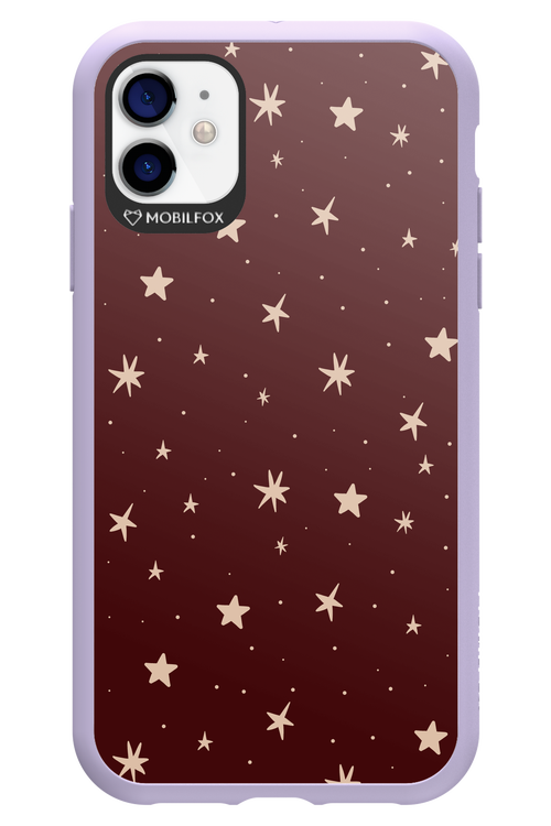 Burgundy Stars - Apple iPhone 11