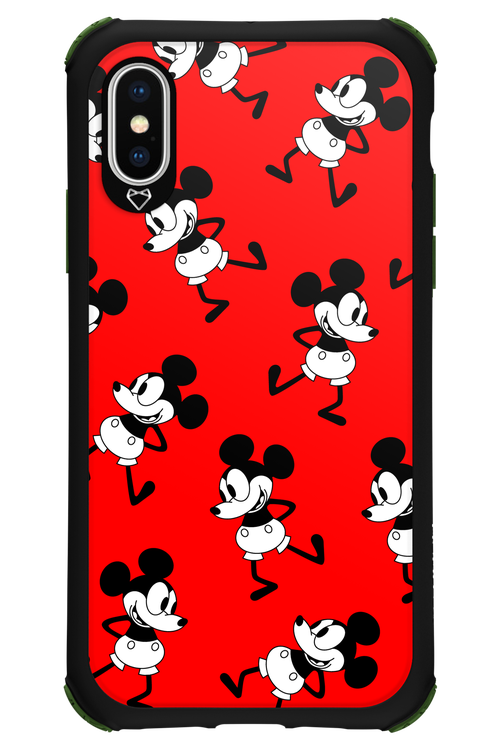 Iconic Mouse (red pattern) - Apple iPhone X