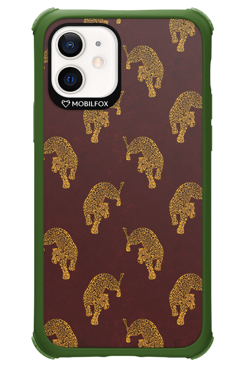 Burgundy Leopard Pattern - Apple iPhone 12
