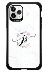 JS Monogram White - Apple iPhone 11 Pro