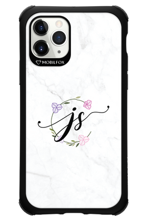 JS Monogram White - Apple iPhone 11 Pro