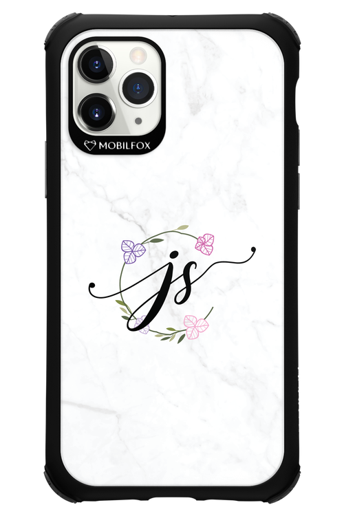 JS Monogram White - Apple iPhone 11 Pro