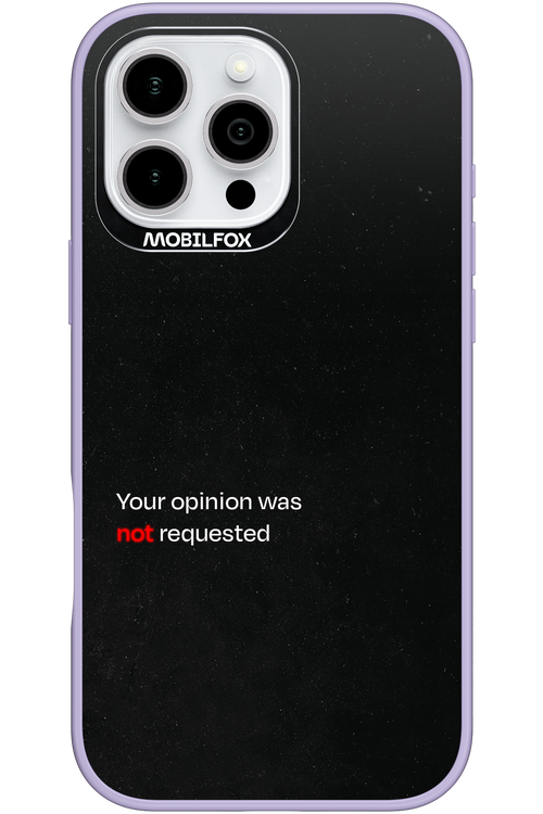 Not Requested 2.0 - Apple iPhone 16 Pro Max