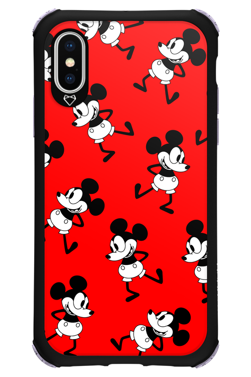 Iconic Mouse (red pattern) - Apple iPhone X