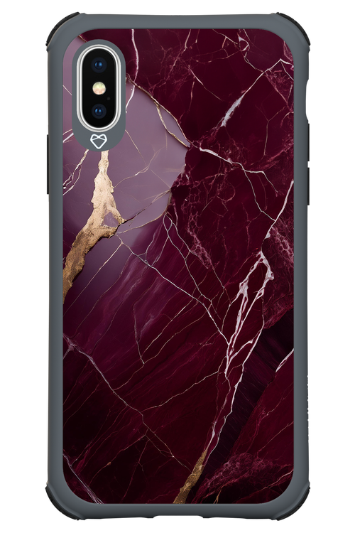 Burgundy Marble 2.0 - Apple iPhone X