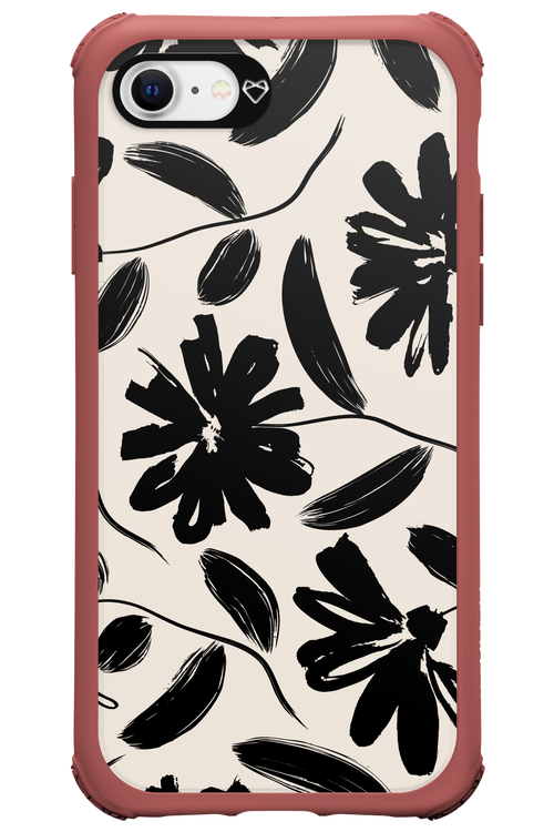 Monochrome Flowerss 2.0 - Apple iPhone SE 2020