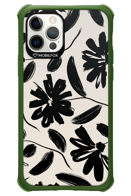 Monochrome Flowerss 2.0 - Apple iPhone 12 Pro