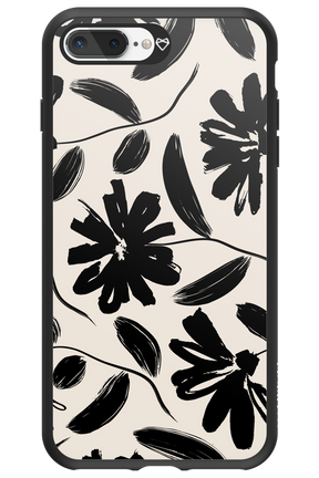 Monochrome Flowerss 2.0 - Apple iPhone 7 Plus