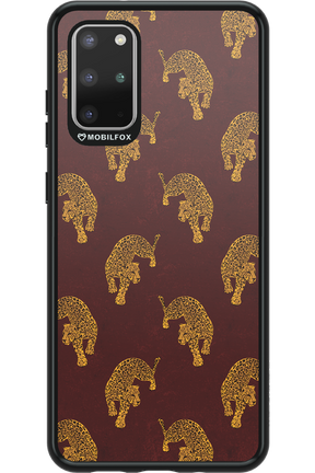 Burgundy Leopard Pattern - Samsung Galaxy S20+