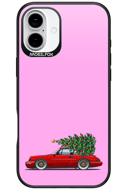 XMAS Car Pink - Apple iPhone 16 Plus