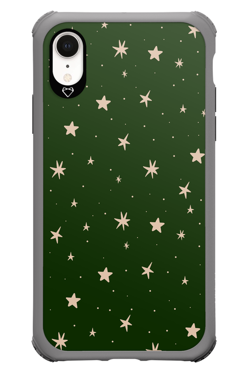 Forest Green Stars - Apple iPhone XR