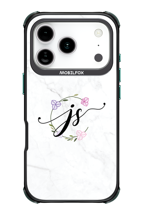 JS Monogram White - Apple iPhone 17 Pro