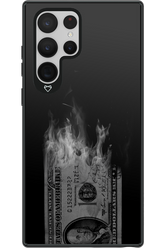 Money Burn B&W - Samsung Galaxy S22 Ultra