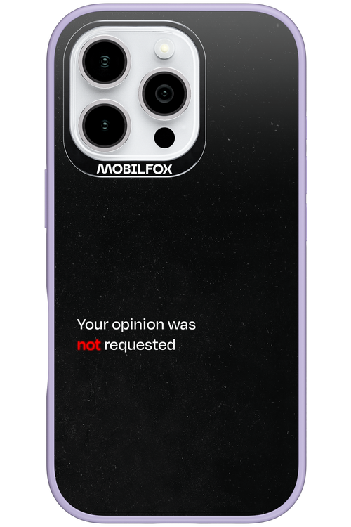 Not Requested 2.0 - Apple iPhone 16 Pro